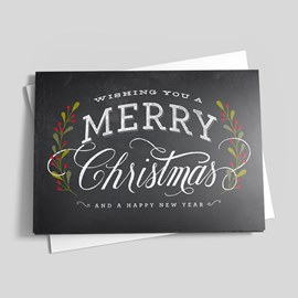 Christmas Chalk Art Card