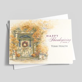 Autumn Foliage Thanksgiving Card