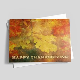 Hues of Autumn Thanksgiving Card