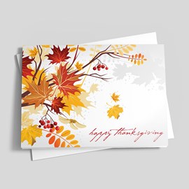 Season's Glow Thanksgiving Card