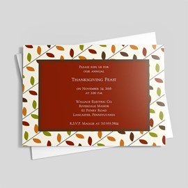 Fall Leaves Party Invitation