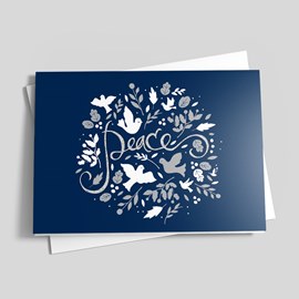Doves and Peace Holiday Card