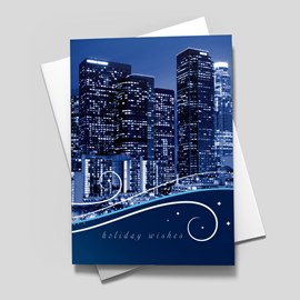 Los Angeles Swirls in Blue