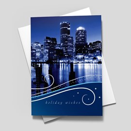 Boston Swirls in Blue