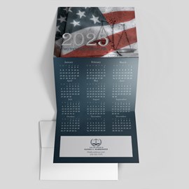 Patriot's Scale Calendar Card