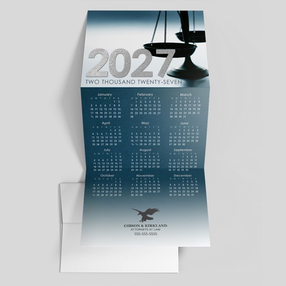 2027 calendar with months and customizable text area