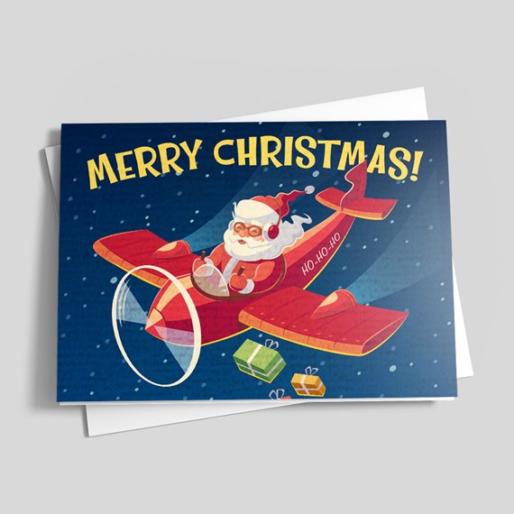 Santa's New Sleigh - Holiday Greeting Cards by CardsDirect