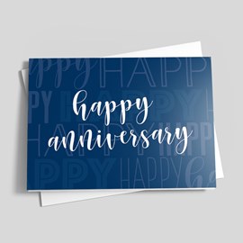 Bold Blue Anniversary