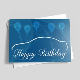 Blue Birthday Car