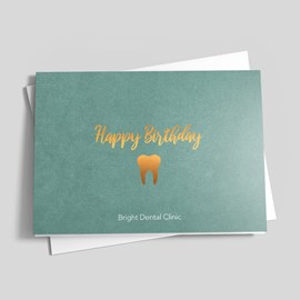 Gold Birthday Tooth