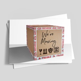 Moving announcement cards for business and family.