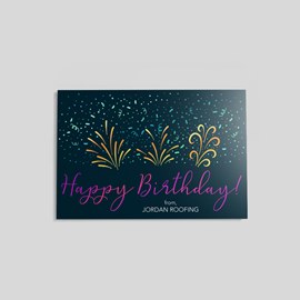 Birthday Party Poppers Postcard