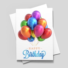 Balloon Bouquet Birthday Card