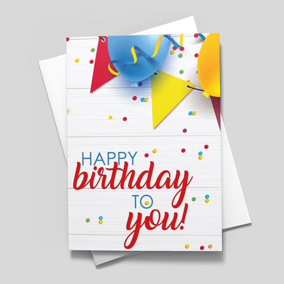 Party Supplies Birthday Card