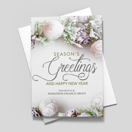 Snowy Seasons Holiday Card