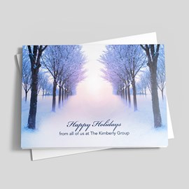 Winter Walk Holiday Card