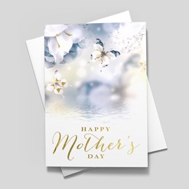 Gold Butterfly Mother's Day Card