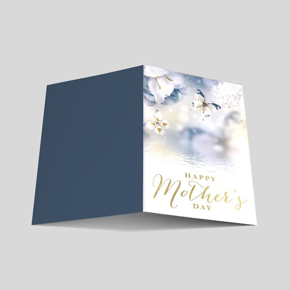 Gold Butterfly Mother's Day Card