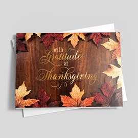Nature’s Gifts Thanksgiving Card