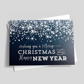 Midnight Snowstorm Holiday Card