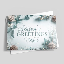 Seasonal Blooms Holiday Card