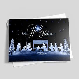Blessed Night Christmas Card