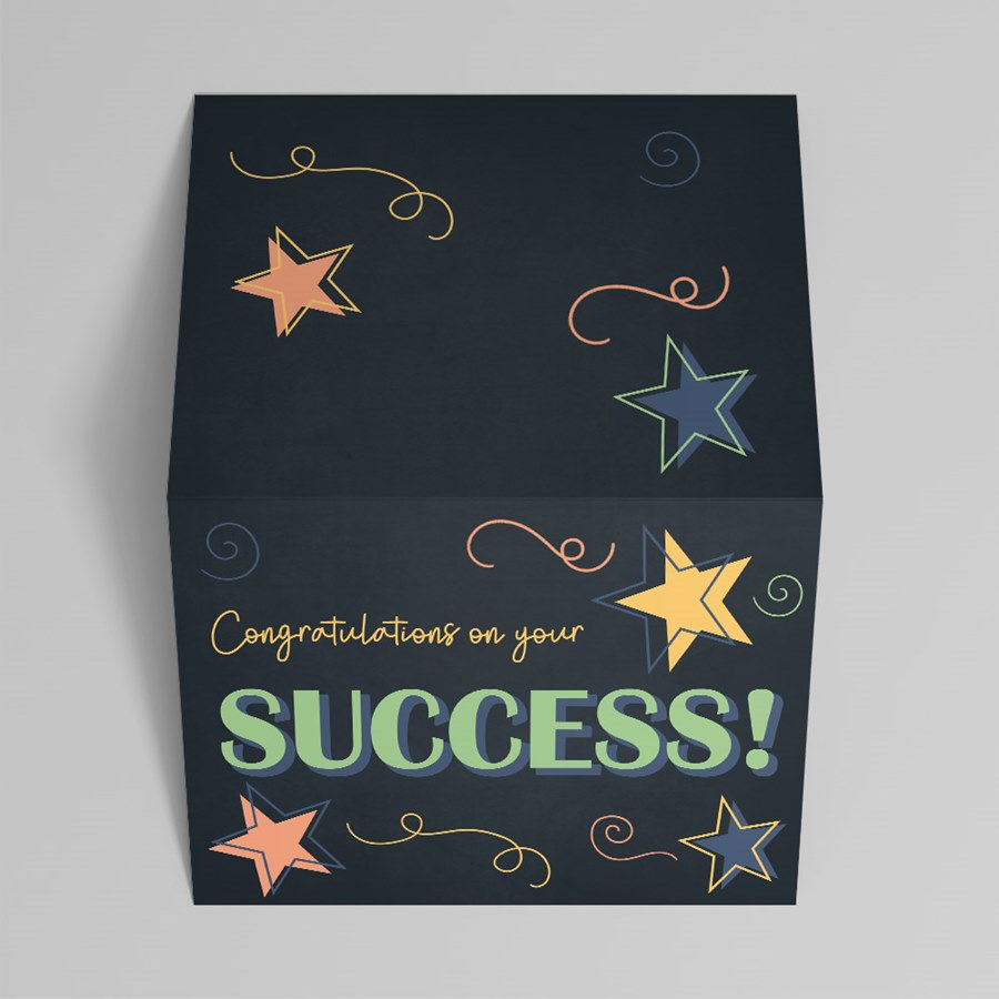 Star Success Congratulations Card - Birthday Greeting Cards by ...