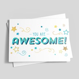 You're Awesome Motivational Card