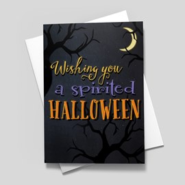 Haunted Forest Halloween Card