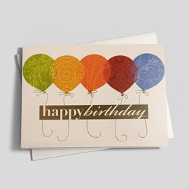 Pretty Patterns Birthday Card