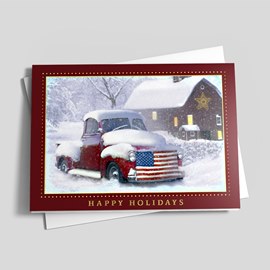 Holiday Americana Christmas Card