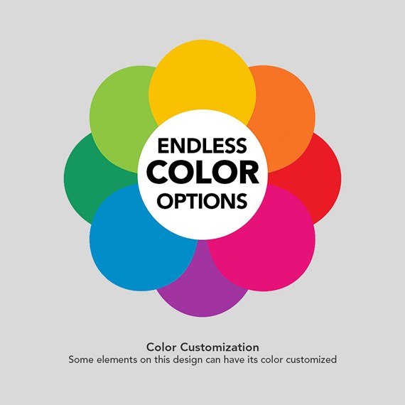 colorful design with text area