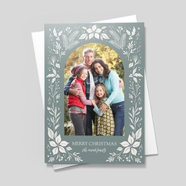 Foliage Arch Photo Christmas Card