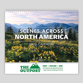 Scenes Across America Spiral Wall Calendar