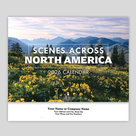 Scenes Across America Stapled Wall Calendar