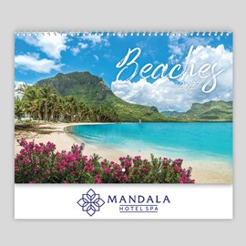 Beaches Spiral Wall Calendar