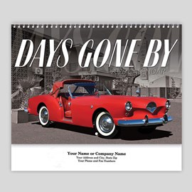 Hot Rod Spiral Wall Calendar